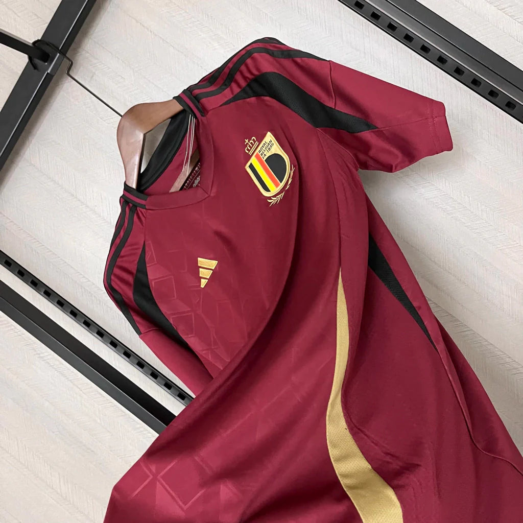 Camisa Bélgica Home I 2024/25 Adidas Torcedor Masculina - Vinho