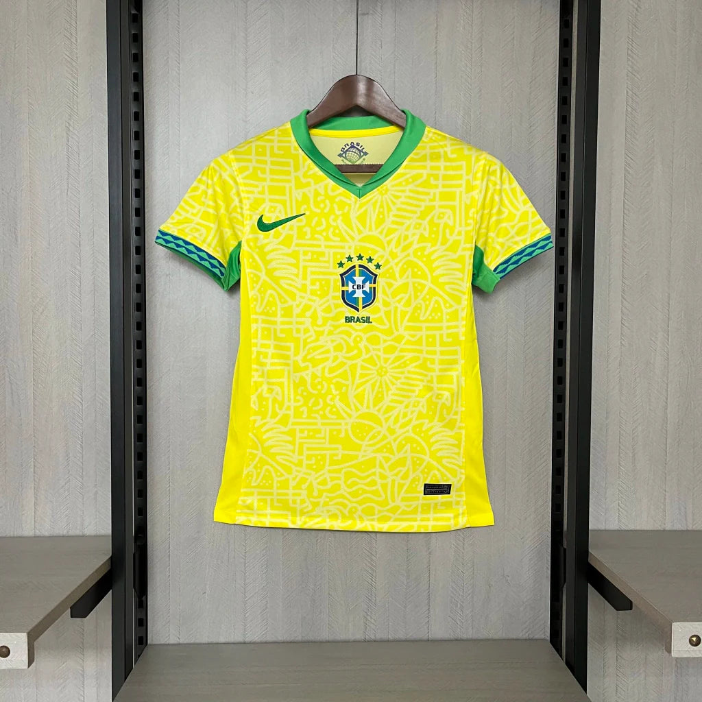 Camisa Brasil Home I 2024/25 Nike Torcedora Feminina