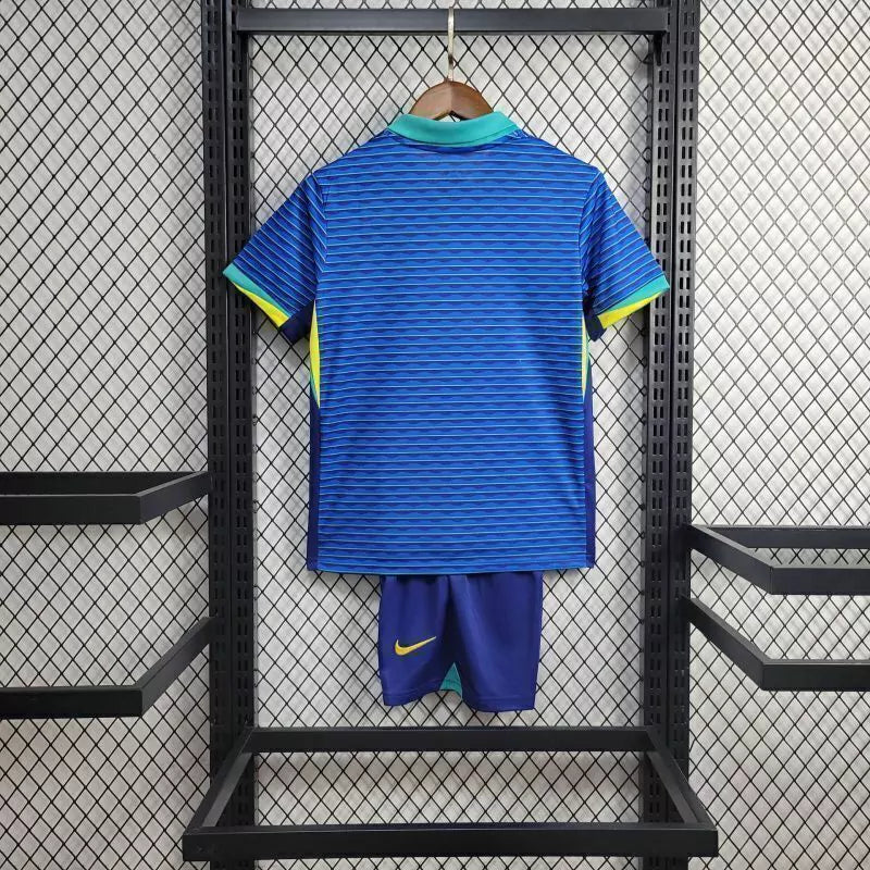 Kit Infantil Brasil Away (2) 2024/25 Nike - Azul