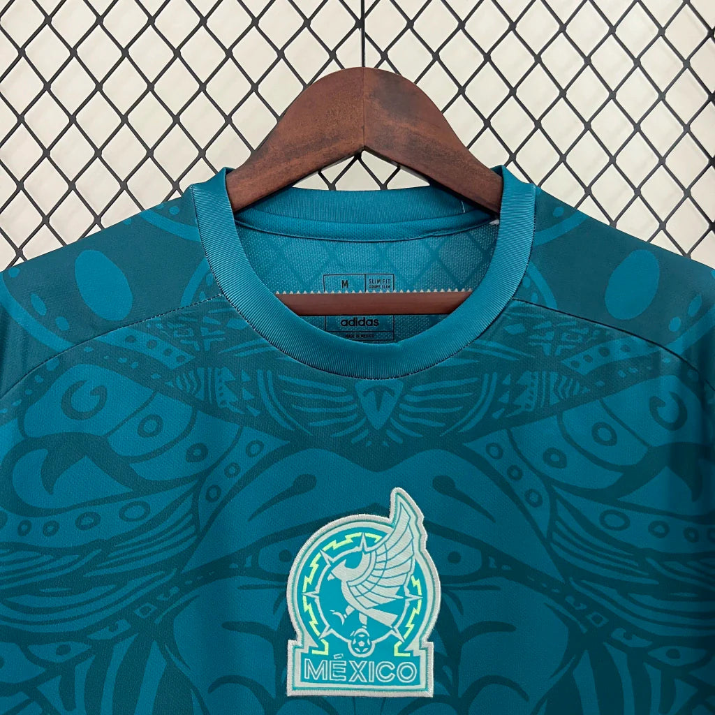 Camisa México pré-Jogo 2024/25 Adidas Torcedor Masculina - Verde