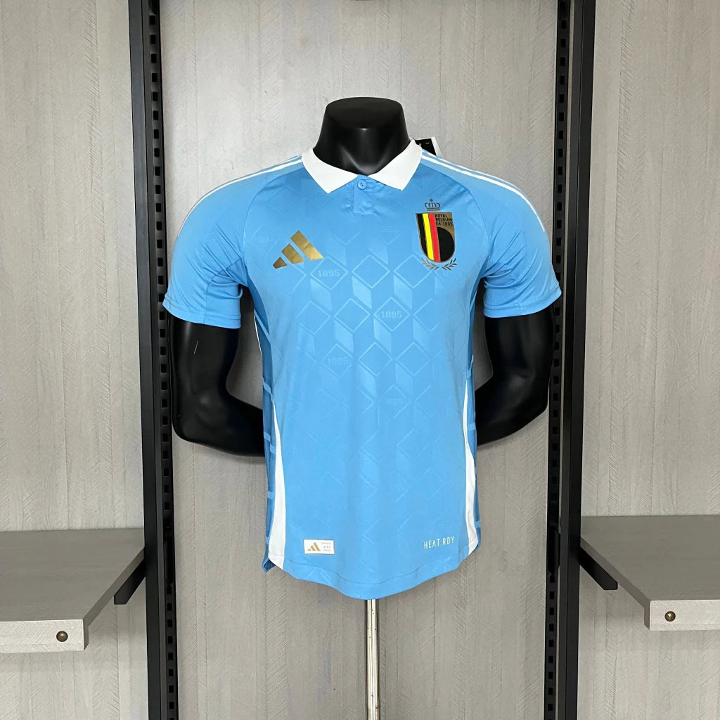 Camisa Bélgica Away II 2024/25 Adidas jogador Masculina - Azul