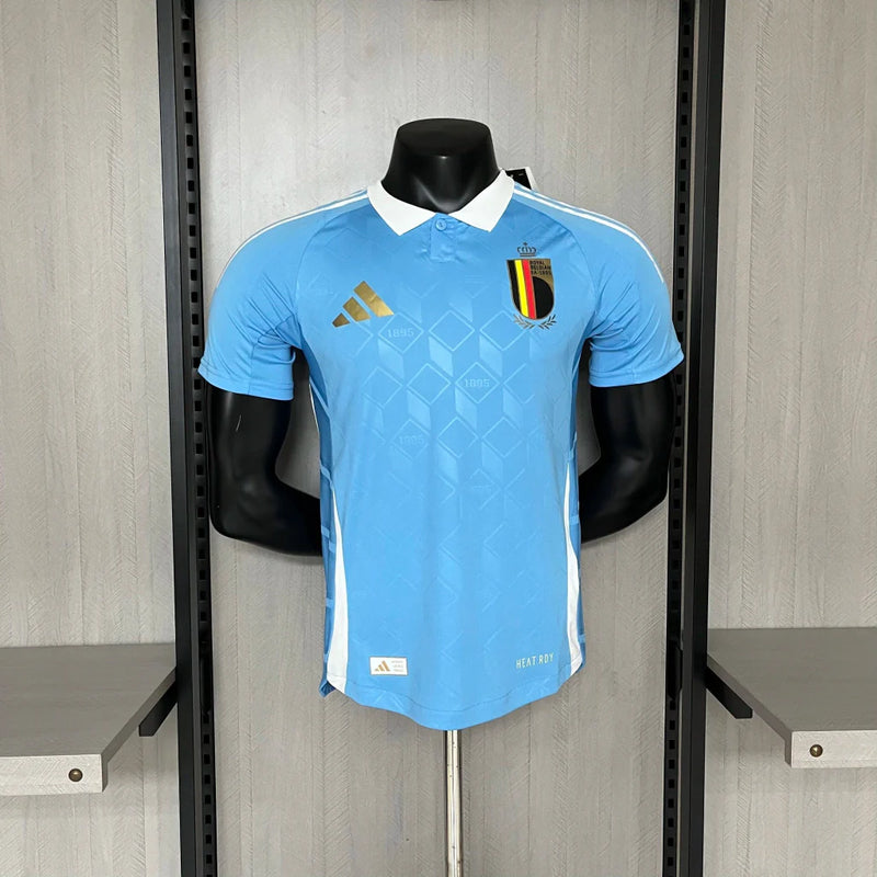 Camisa Bélgica Away II 2024/25 Adidas jogador Masculina - Azul