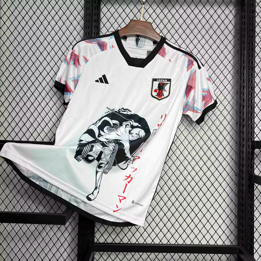 Camisa Japão Attack On Titan 2024/25 Adidas Torcedor Masculina - Branca