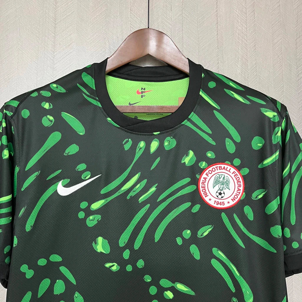 Camisa Nigéria Home I 2024/25 Nike Torcedor Masculina - Preta