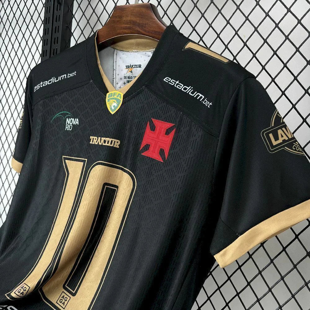 Camisa Vasco 'Almirantes' 2025/26 Traktor Torcedor Masculina - Preta