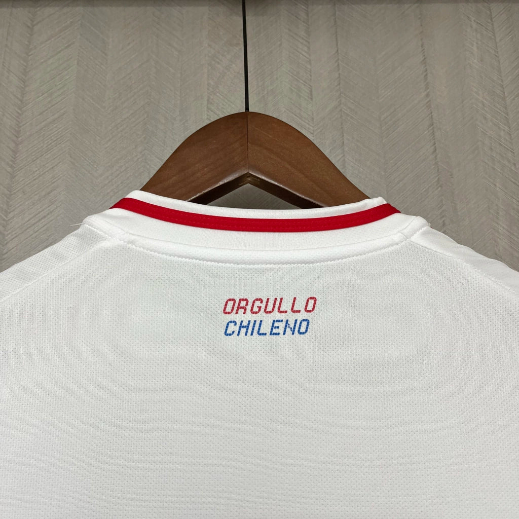 Camisa Chile Away II 2024/25 Adidas Torcedor Masculina - Branca