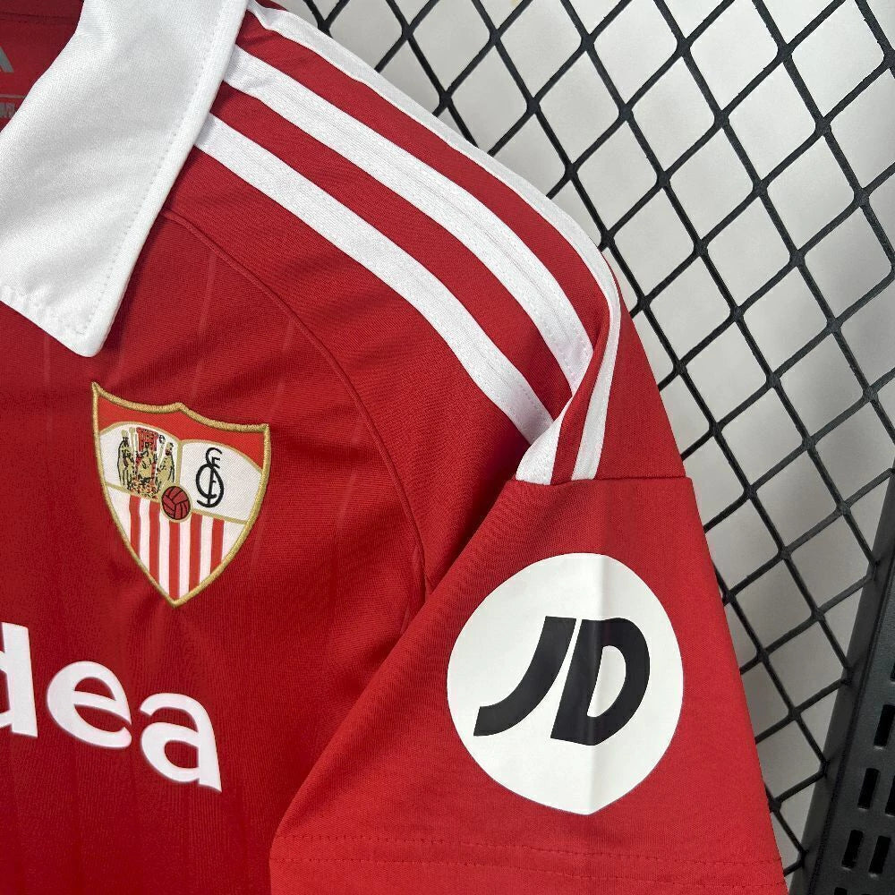 Camisa Sevilla Away II 2025/26 Adidas Torcedor Masculina - Vermelha