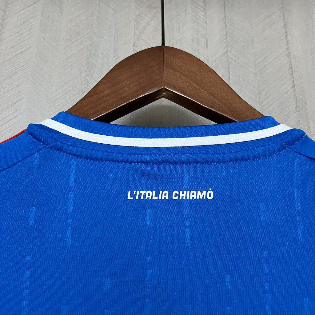 Camisa Itália Home I 2024/25 Adidas Torcedor Masculina - Azul