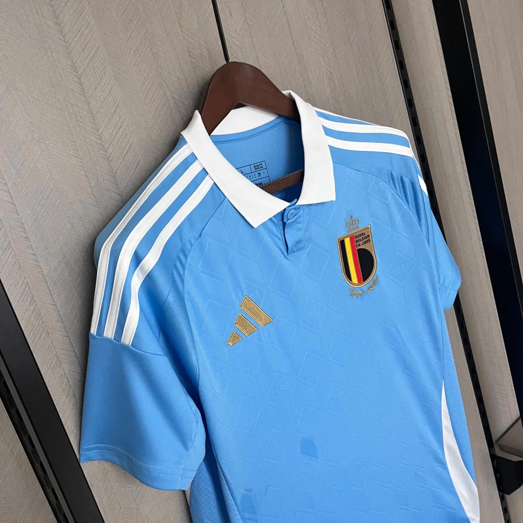 Camisa Bélgica Away II 2024/25 Adidas Torcedor Masculina - Azul