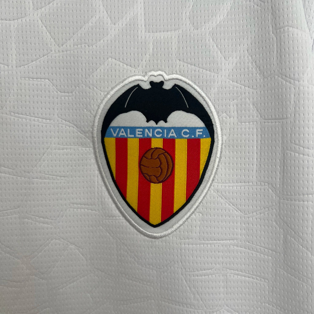 Camisa Valencia Home I 2025/26 Puma Torcedor Masculina - Branca