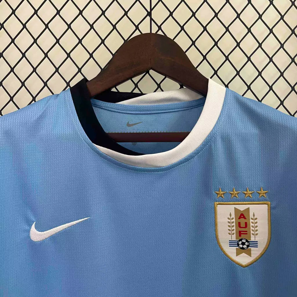 Camisa Uruguai Home I 2024/25 Nike Torcedor Masculino - Azul