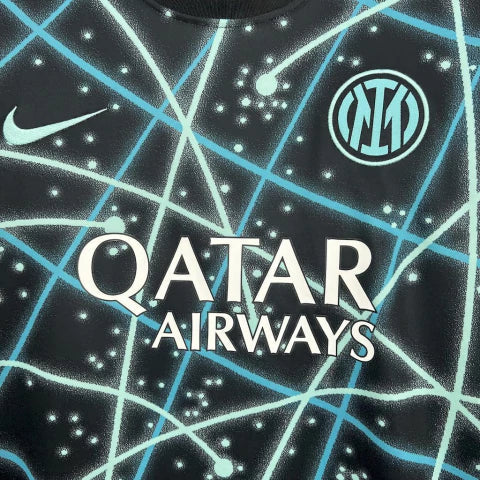 Camisa Inter de Milão Pré-Jogo 2025/26 Nike Torcedor  Masculina - Preta