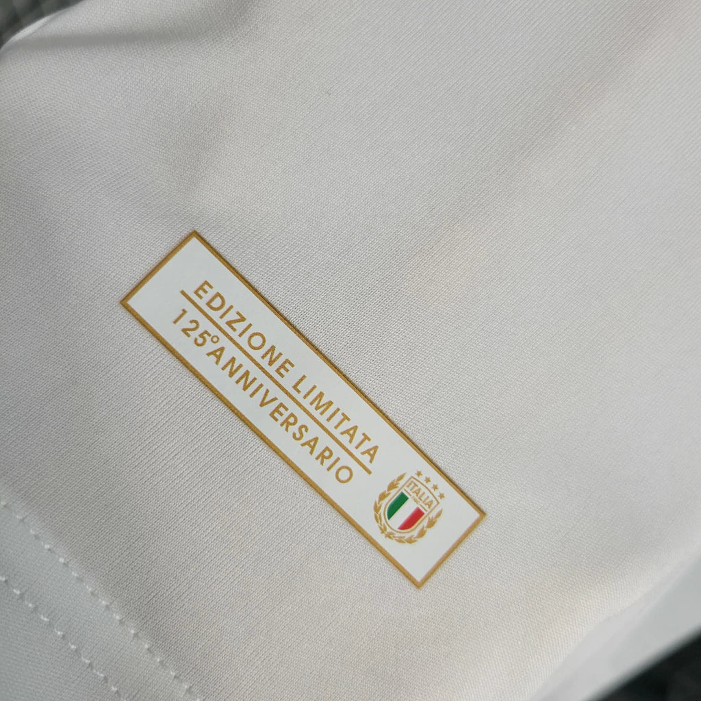 Camisa Itália "Edição 125 Anos" 2023/24 Adidas Torcedor Masculina - Branca