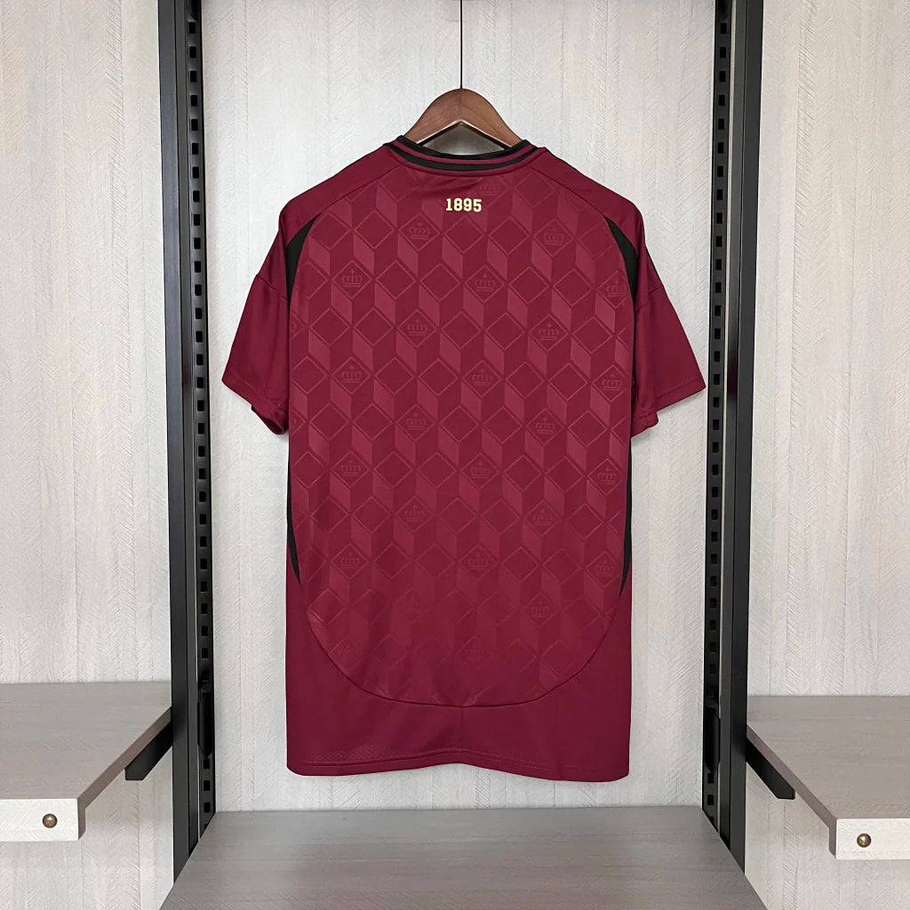 Camisa Bélgica Home I 2024/25 Adidas Torcedor Masculina - Vinho
