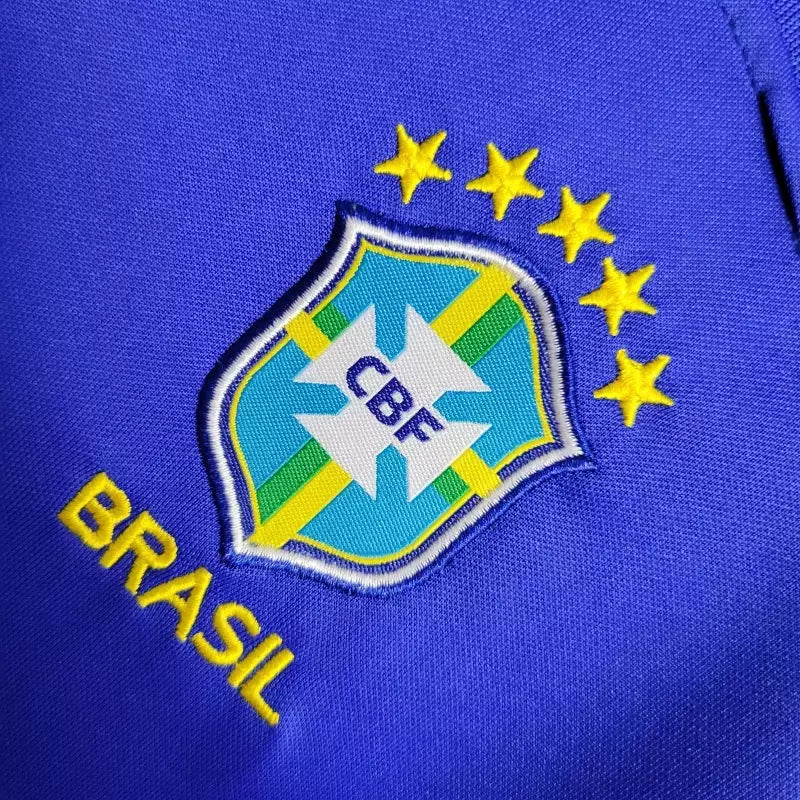Kit Infantil Brasil Away (2) 2022/23 Nike - Azul/Branco