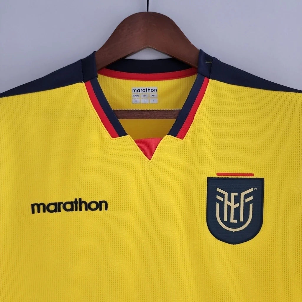 Camisa Equador Home I 2022/23 Torcedor Masculina - Amarela