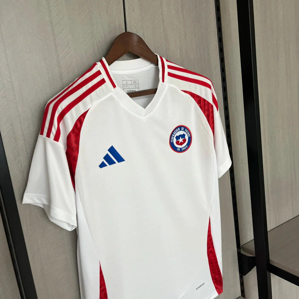 Camisa Chile Away II 2024/25 Adidas Torcedor Masculina - Branca
