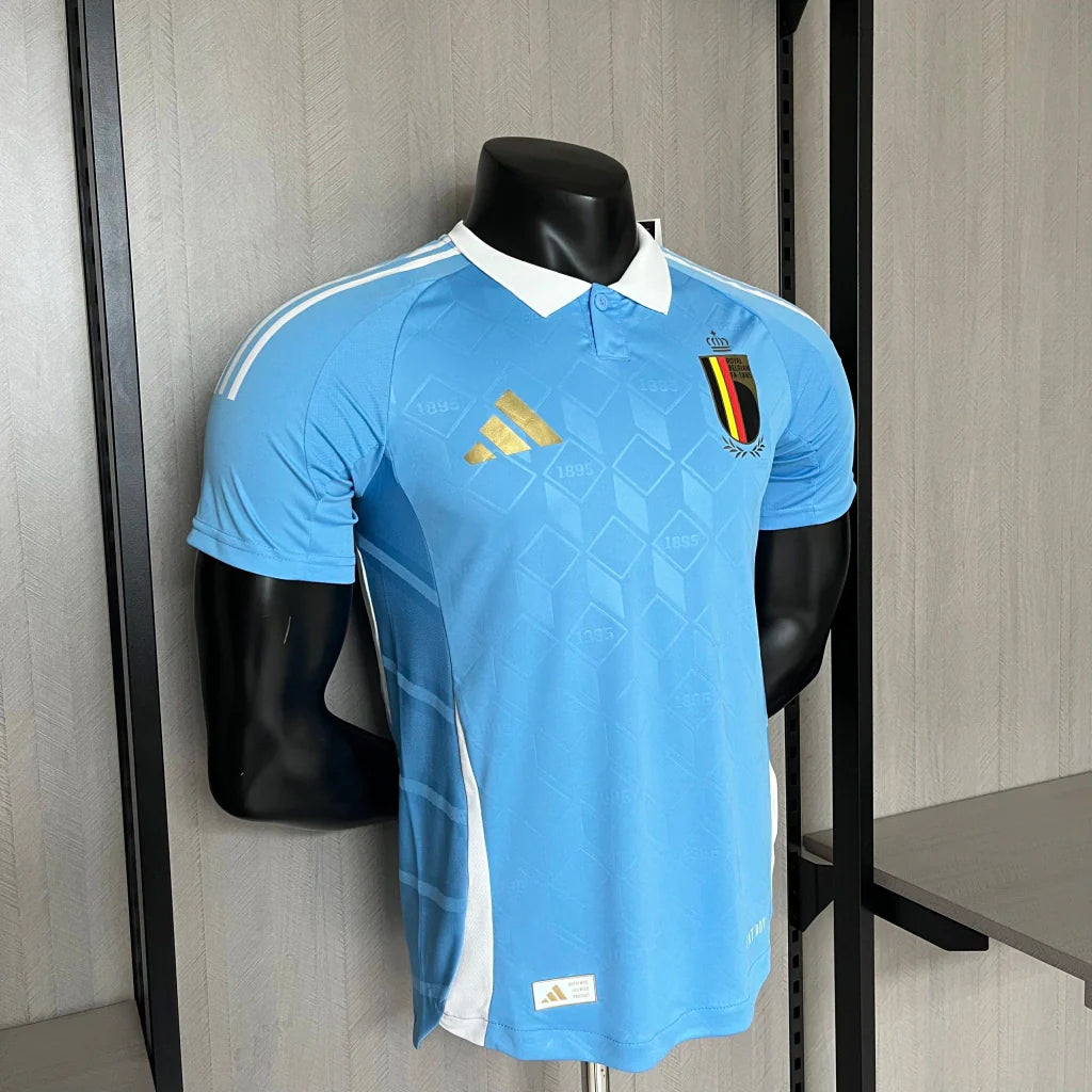 Camisa Bélgica Away II 2024/25 Adidas jogador Masculina - Azul