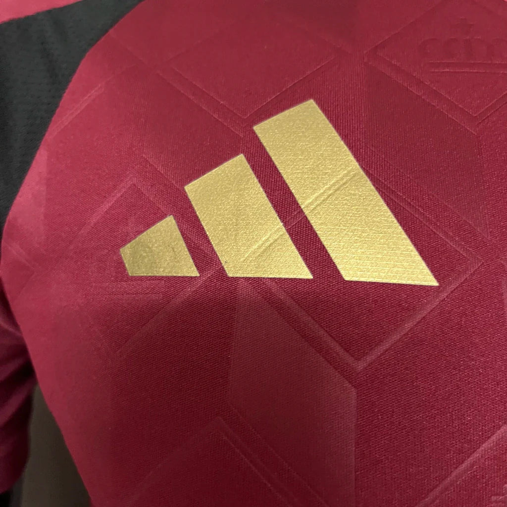 Camisa Bélgica Home I 2024/25 Adidas Jogador Masculina - Vinho
