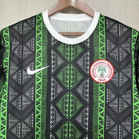 Camisa Nigéria Concept 2024/25 Nike Torcedor Masculina -  Preta e Verde