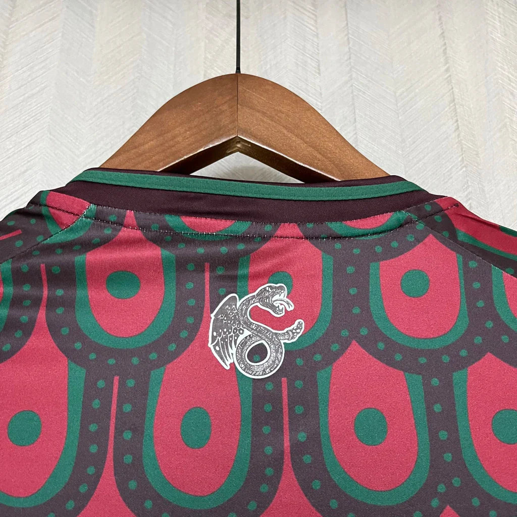 Camisa México Home I 2024/25 Adidas Torcedor Masculina - Grená