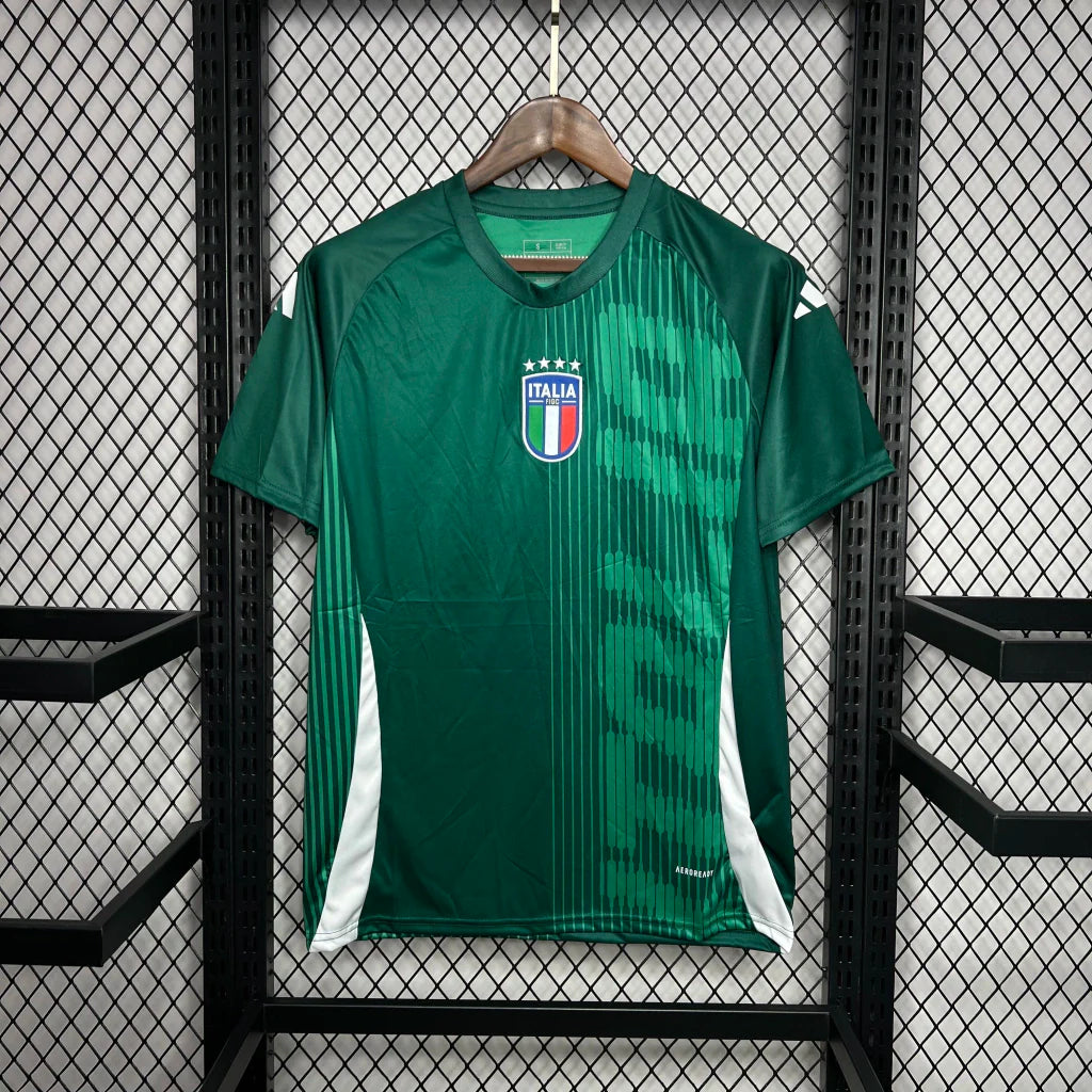 Camisa Itália Pré-Jogo 2024/25 Adidas Torcedor Masculina - Verde