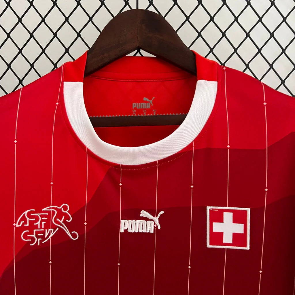 Camisa Suíça Home I 2023/24 Puma Torcedor Masculina - Vermelha