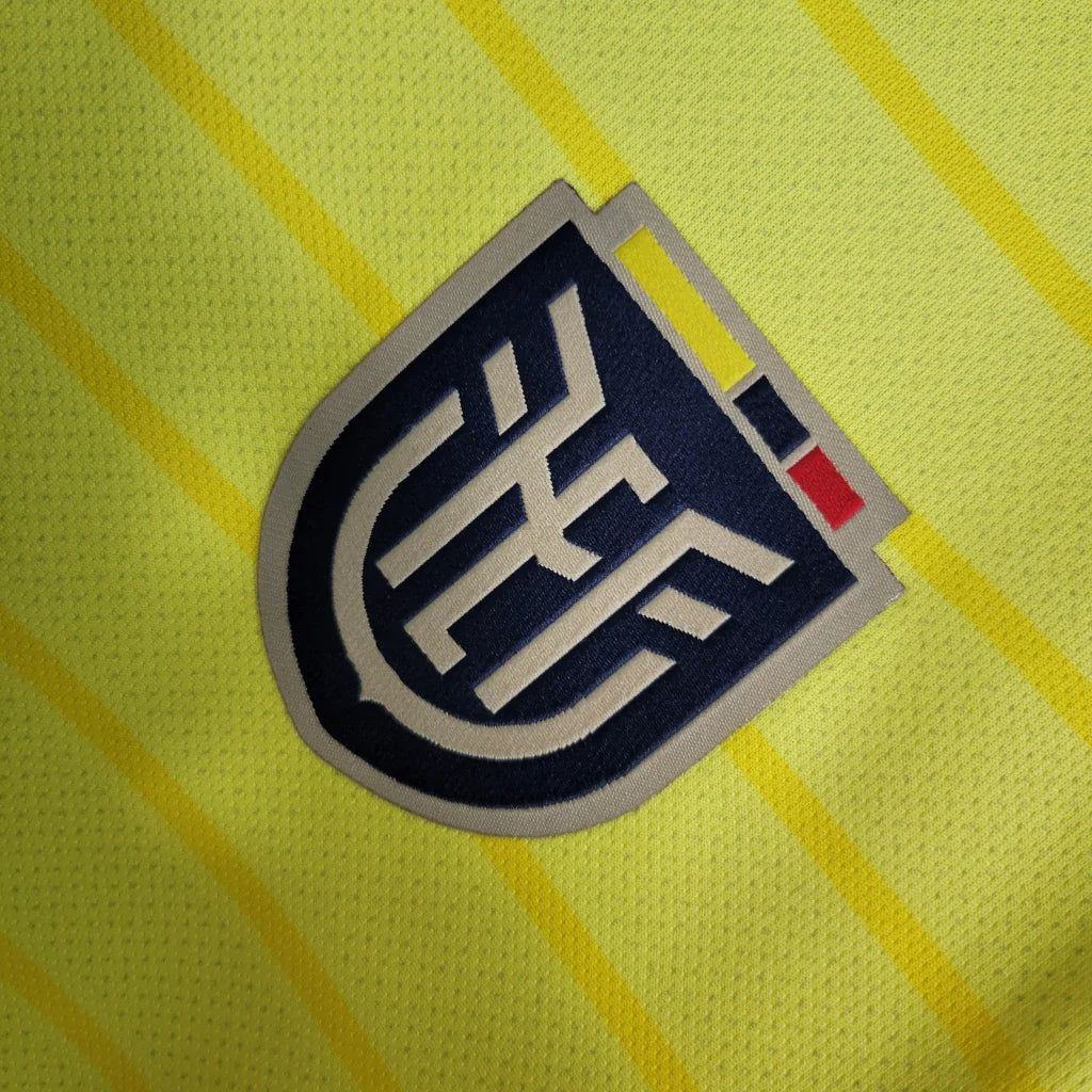 Camisa Equador Home I 2023/24 Torcedor Masculina - Amarela