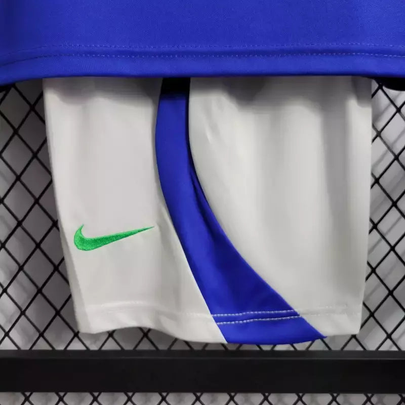 Kit Infantil Brasil Away (2) 2022/23 Nike - Azul/Branco