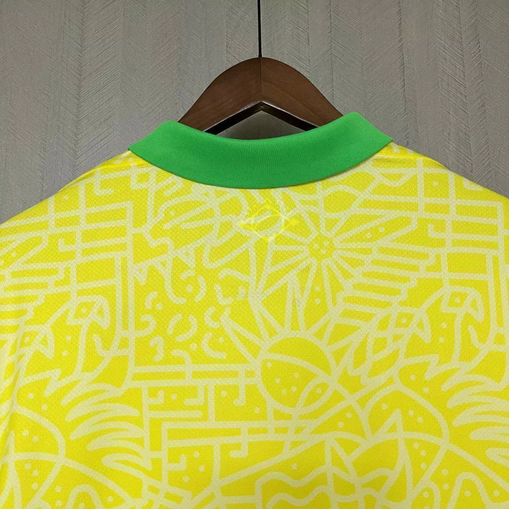 Camisa Seleção Brasileira Home I 2024/25 Nike Torcedor Masculina - Amarela