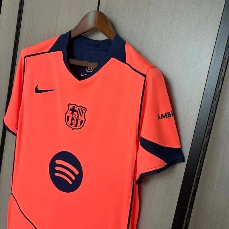 Camisa Barcelona third III 2025/26 Nike Torcedor Masculina - Laranja