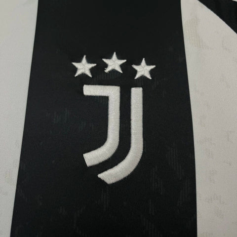 Camisa Juventus Home I 2024/25 Adidas Torcedor Masculina - Branca e Preta