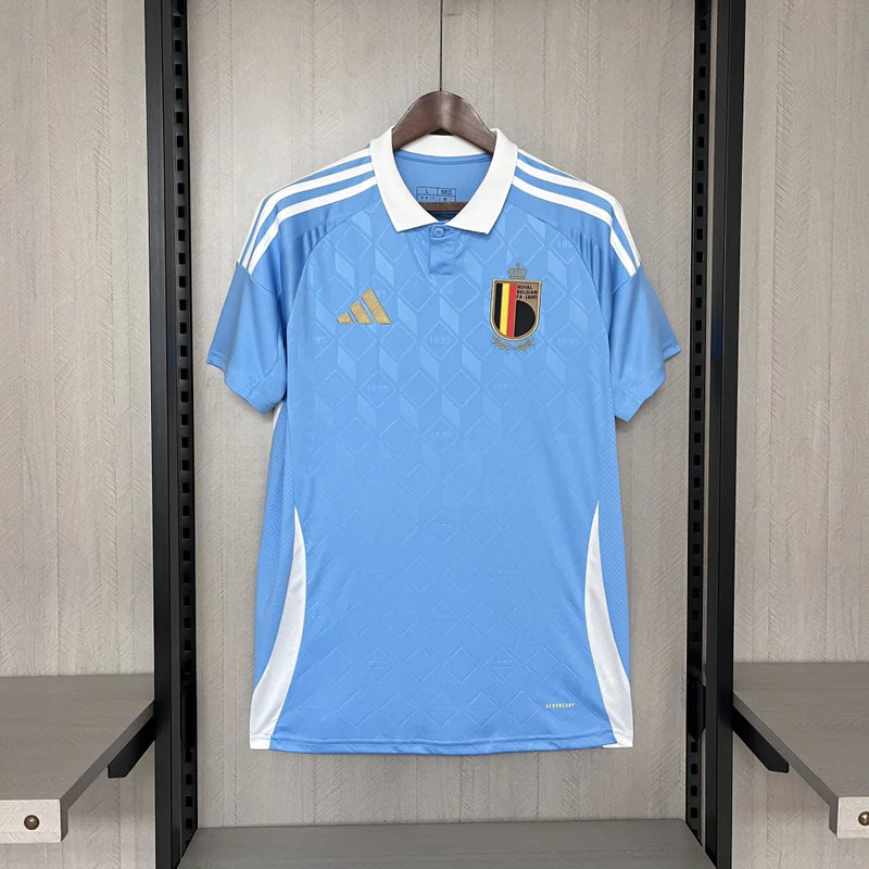 Camisa Bélgica Away II 2024/25 Adidas Torcedor Masculina - Azul