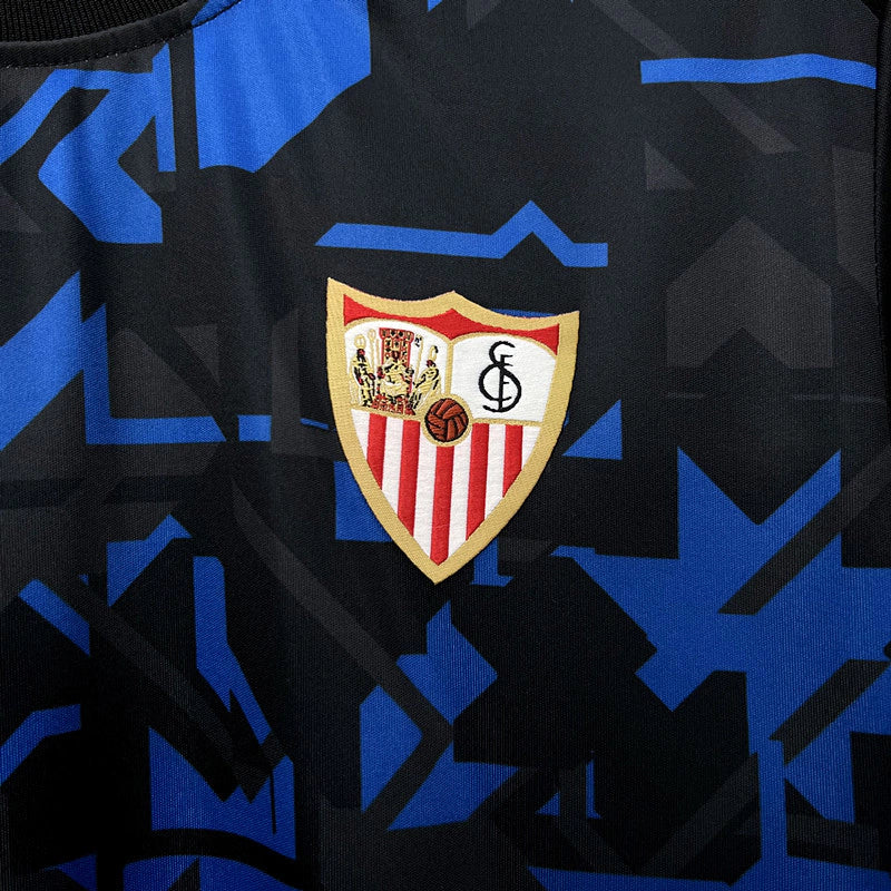 Camisa Sevilla Third III 2023/24 Castore Torcedor Masculina - Preta