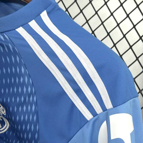 Camisa Real Madrid Goleiro 2025/26 Adidas Torcedor Masculina - Azul