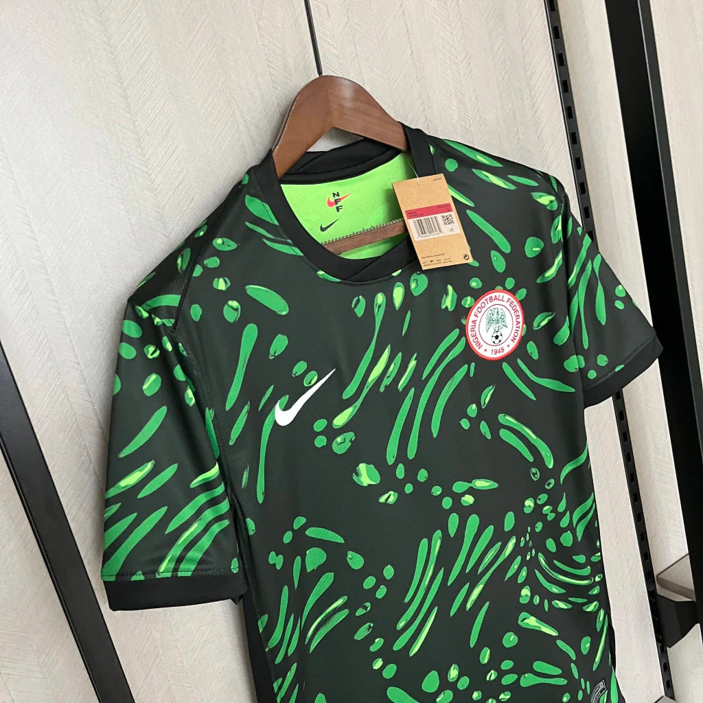Camisa Nigéria Home I 2024/25 Nike Torcedor Masculina - Preta