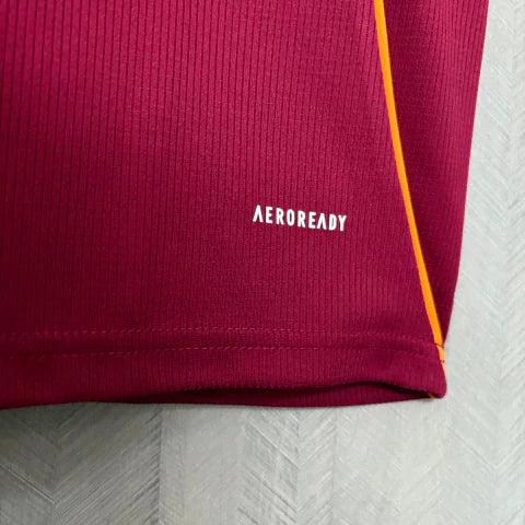 Camisa Roma Home I 2025/26 Adidas Torcedor Masculina - Grená