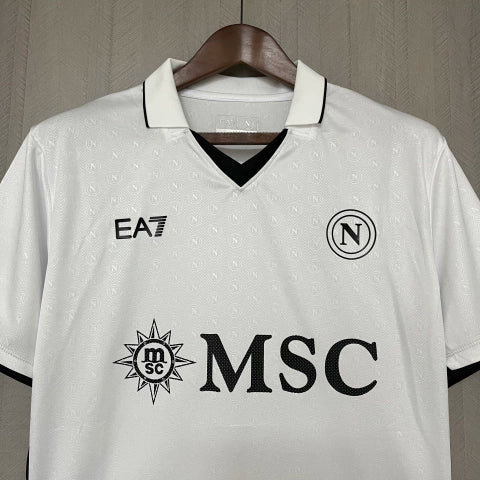 Camisa Napoli Away II 2024/25 EA7 Torcedro Masculina - Branca