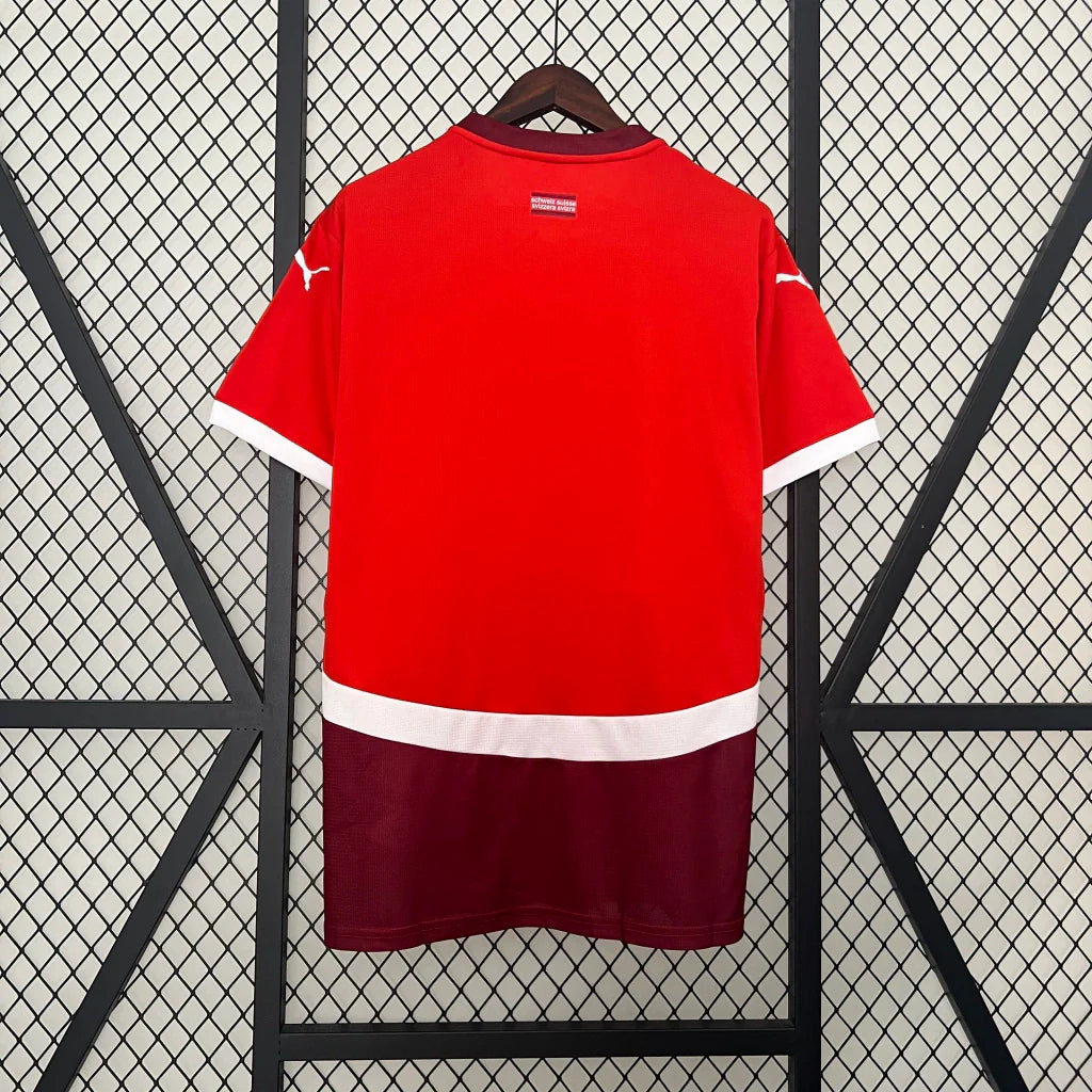Camisa Suíça Home I 2024/25 Puma Torcedor Masculina - Vermelha