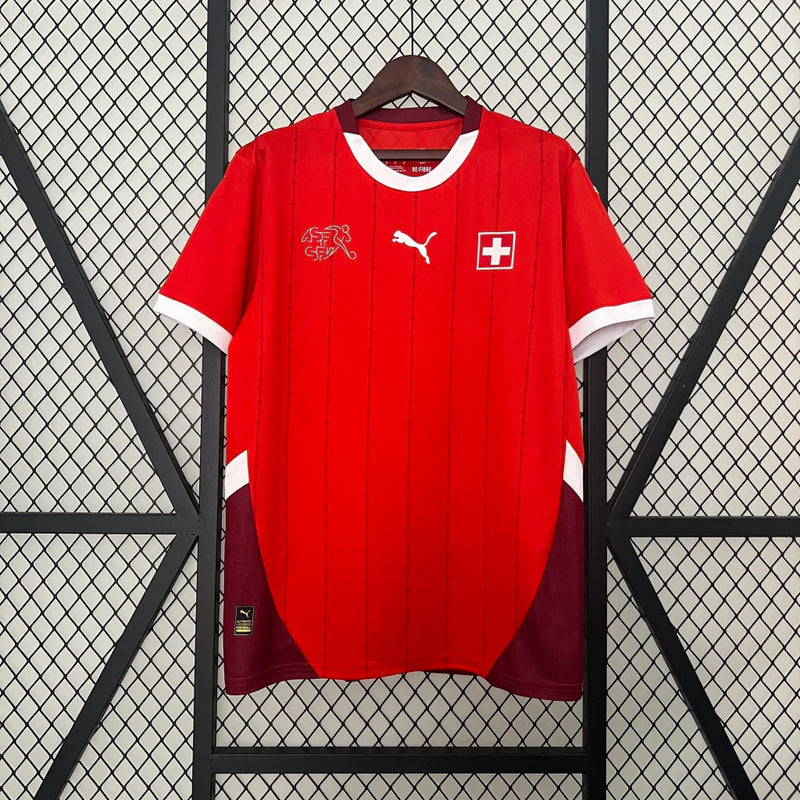 Camisa Suíça Home I 2024/25 Puma Torcedor Masculina - Vermelha