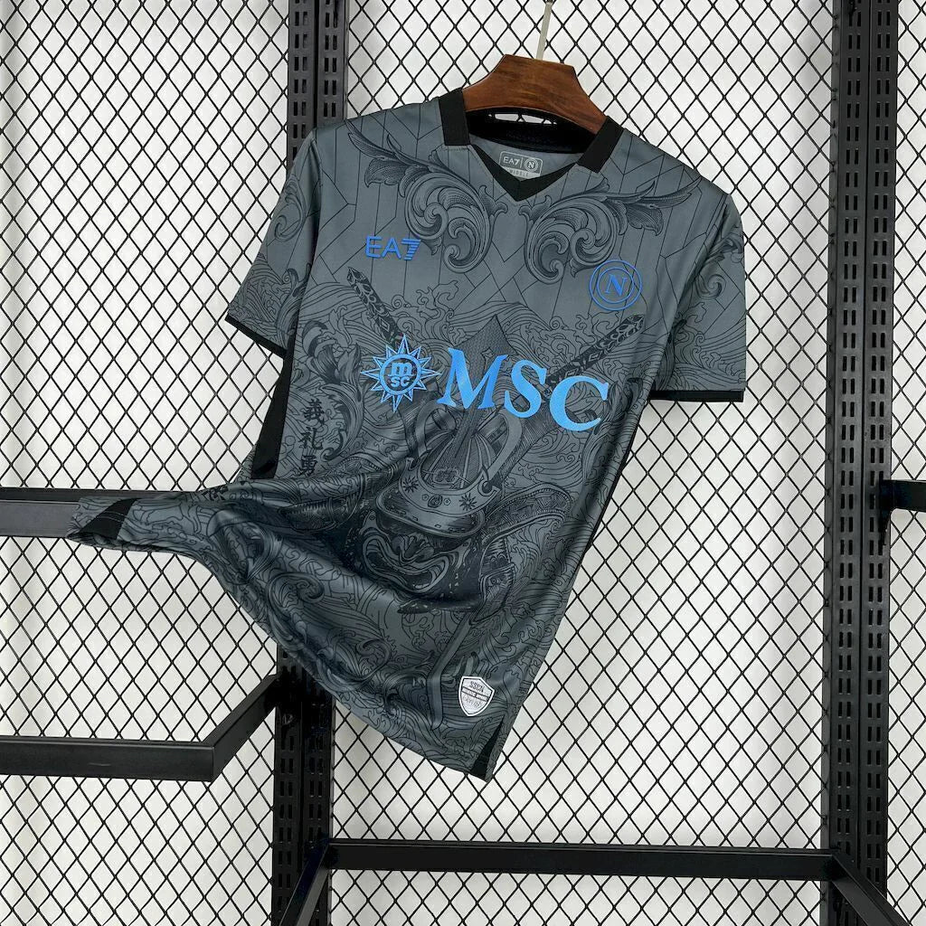 Camisa Napoli Third III 2024/25 EA7 Torcedor Masculina - Cinza