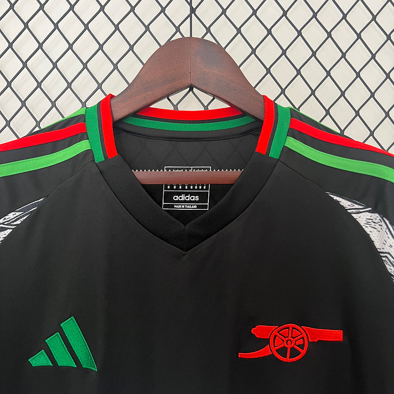 Camisa Arsenal Away II 2024/25  Adidas Torcedor Masculina - Preto