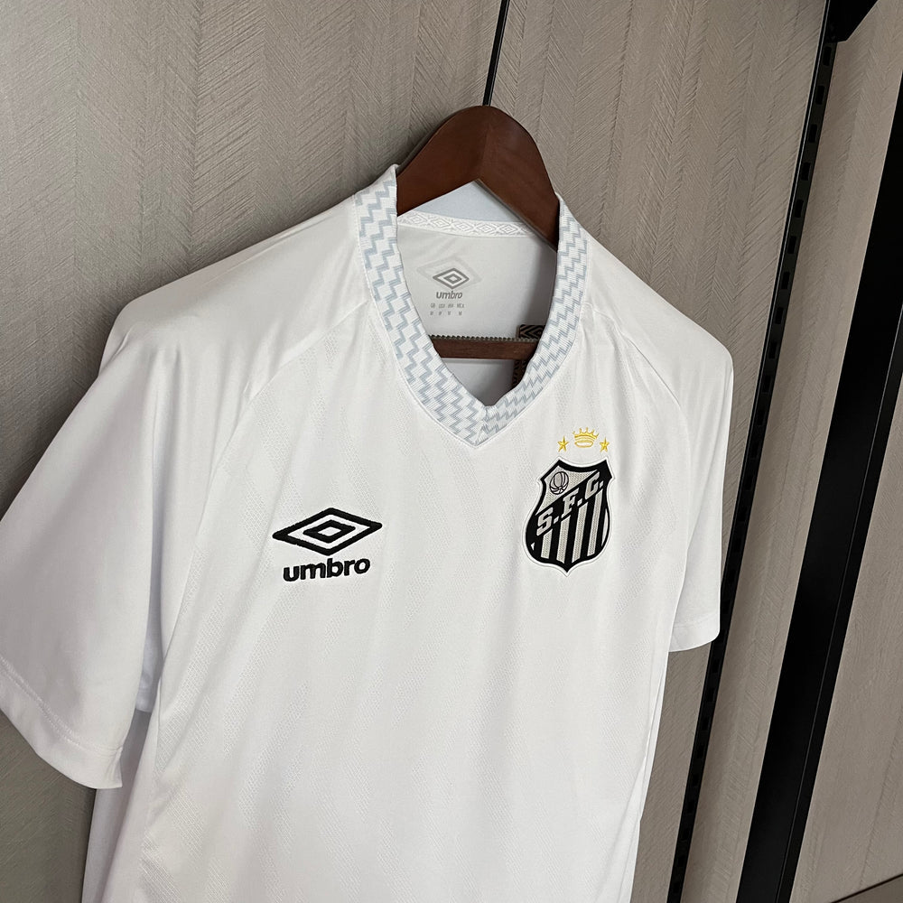 Camisa Santos Home I 2025/26 umbro Torcedor Masculina - Branca