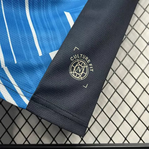 Camisa Napoli Pré-Jogo 2024/25 EA7 Torcedor Masculina - Azul