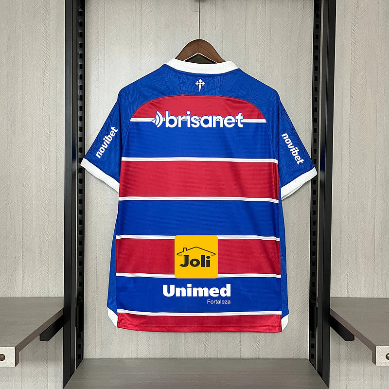 Camisa Fortaleza Home I 2024/25  Volt Torcedor Masculina + patrocínios