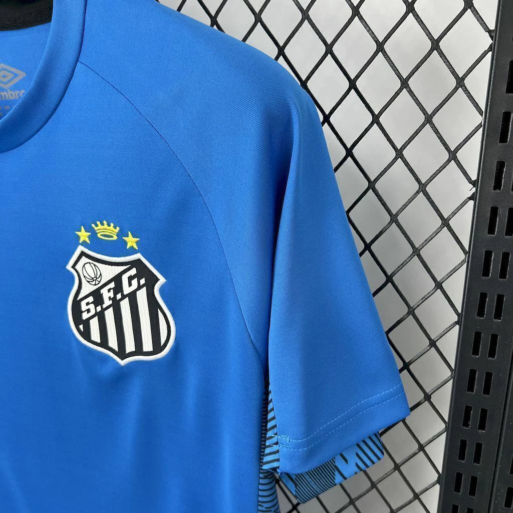 Camisa Santos Goleiro 2025/26 umbro Torcedor Masculina Azul