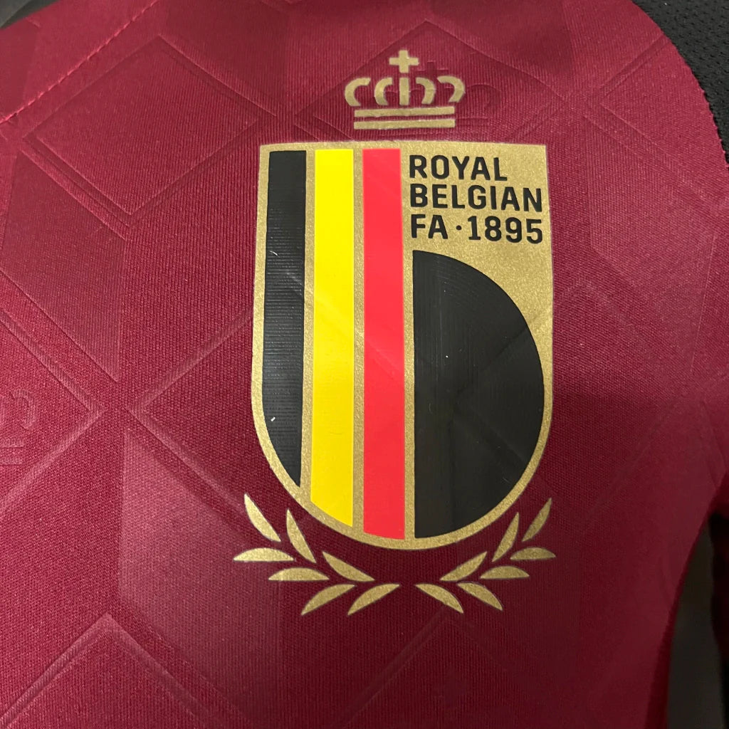 Camisa Bélgica Home I 2024/25 Adidas Jogador Masculina - Vinho