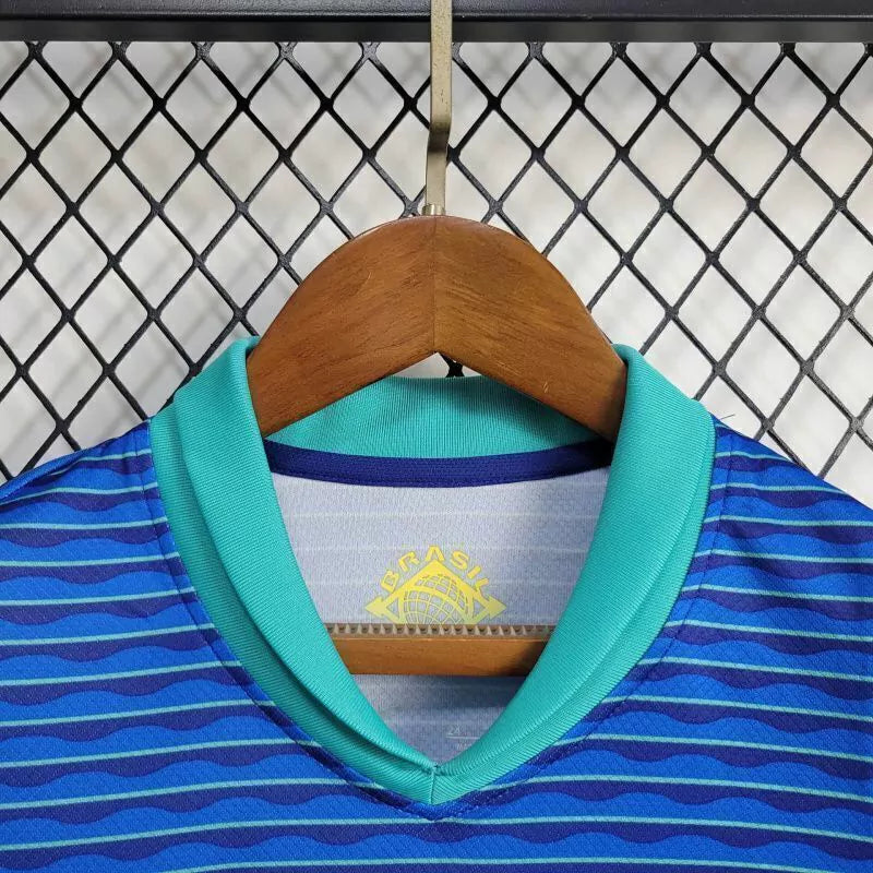 Kit Infantil Brasil Away (2) 2024/25 Nike - Azul