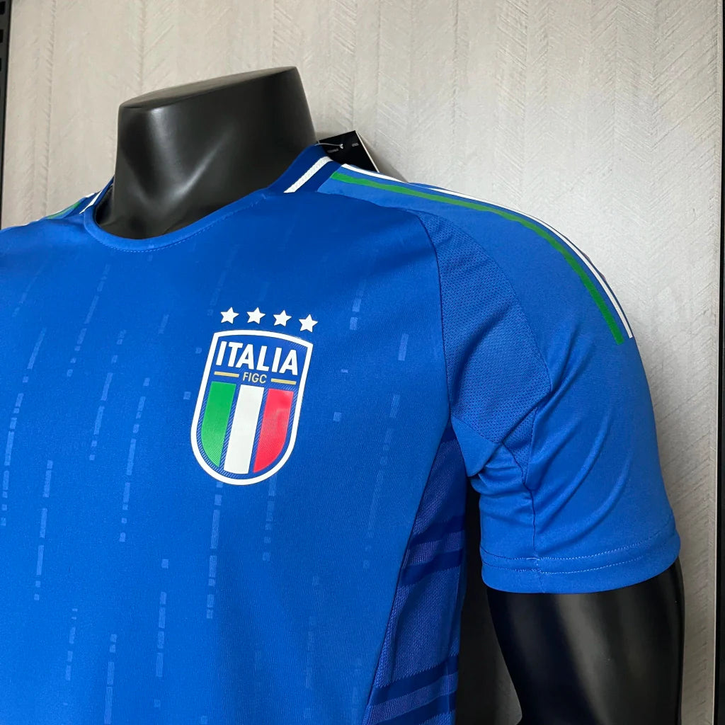 Camisa Itália Home I 2024/25 Adidas jogador Masculina - Azul