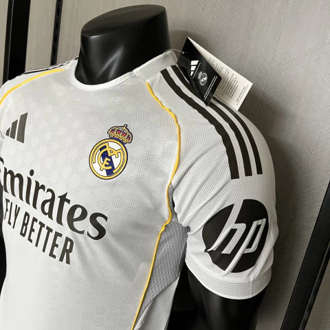 Camisa Real Madrid Home I 2025/26 Adidas Jogador Masculina - Branca